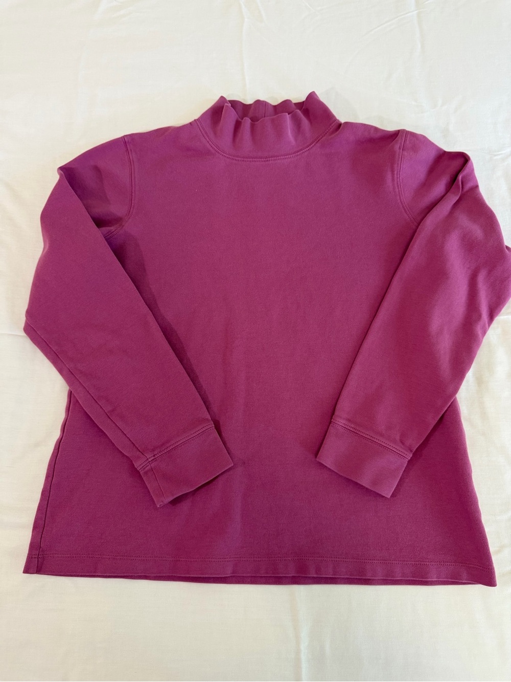 L.L. Bean Women's Mock Neck Sweater - Magenta